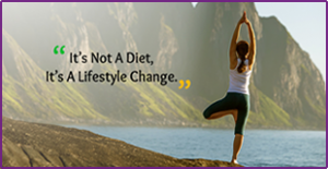 It's not a diet, It's a lifestyle change